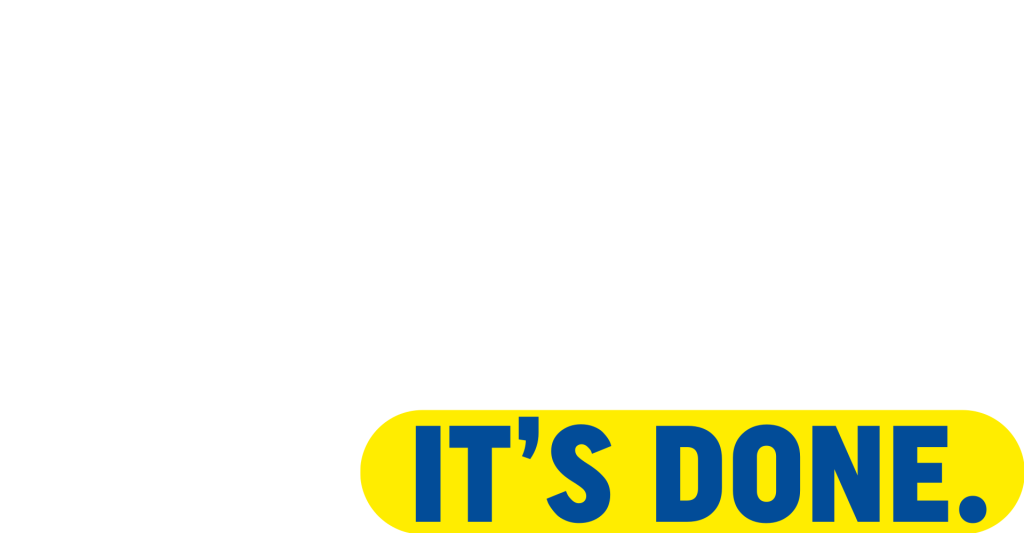 CENTUS Shop Footer-Logo mit Claim „IT’S DONE.“